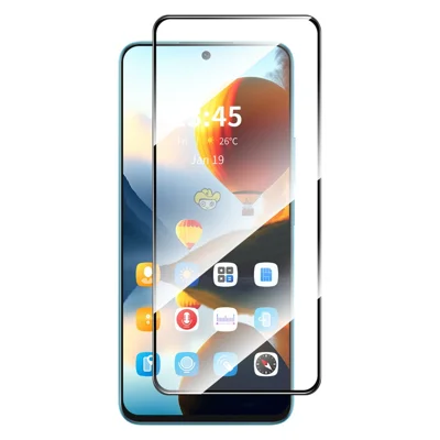 ENKAY HAT PRINCE for Motorola Moto G22 / E32s 4G Film Full Glue 2.5D Silk Printing Edge Screen Protector