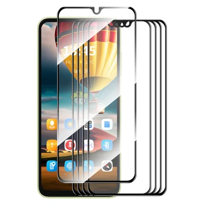 ENKAY HAT PRINCE 5Pcs for Xiaomi Redmi 13R 5G Screen Protector 9H Hardness Silk Printing Film