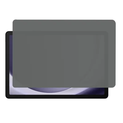 Skærmprotector til Samsung Galaxy Tab A11+ / A9+ 0,3 mm buet kant, dækker hele skærmen, beskyttelse mod udspionering, afhærdet glasfilm