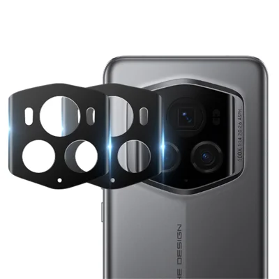 RURIHAI 2Pcs for Honor Magic6 RSR Porsche Design 5G Silk-Printing Lens Film 0.26mm 3D Curved Camera Lens Protector