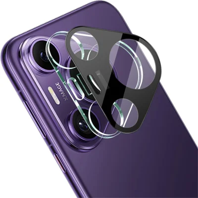 IMAK For Huawei Pura 70 Pro / Pura 70 Pro+ Camera Lens Protector + Acrylic Lens Cap Tempered Glass Lens Film (Black Version)