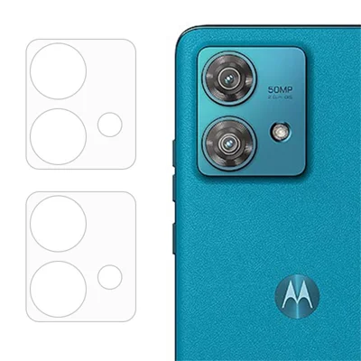 ENKAY HAT PRINCE 2Pcs for Motorola Edge 40 Neo 5G Anti-Fingerprint 0.2mm Camera Rear Lens Film