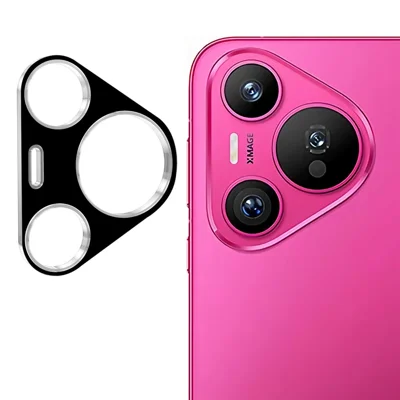 ENKAY HAT PRINCE For Huawei Pura 70 Camera Lens Protector 0.2mm Ultra-Thin Integrated Lens Cover - Black