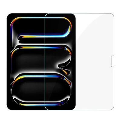RURIHAI لجهاز iPad Pro 11 (2024) واقي شاشة كامل 0.18 مم شفاف مع طبقة مضادة للانعكاس 2.5D لشاشة الجهاز اللوحي