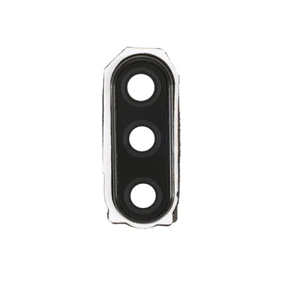 OEM Back Rear Camera Lens Ring Cover with Glass Lens Replacement with Glass Lens for Sony Xperia 5 - Black