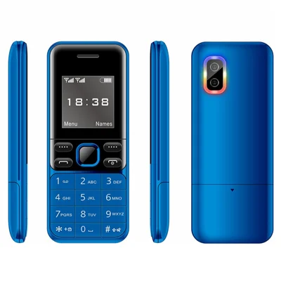 BM333 1.54-Inch Dual SIM Standby Cell Phone Portable Mini Bar Phone - Blue