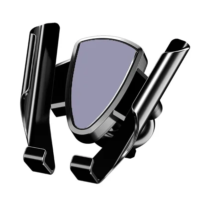 YC05 Gravity Sensing Auto Clamp Car Air Vent Mount Mobile Phone Holder Hands-free Bracket - Grey
