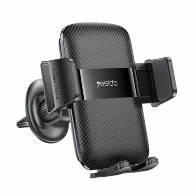 YESIDO C251 Air Vent Car Phone Holder for 4.8-7.2 Inch Phones, 360-Degree Rotation