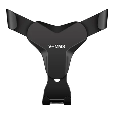 V-MMS Car Air Outlet Mount Gravity Phone Holder Y-Shape Air Vent Cellphone Bracket - Black