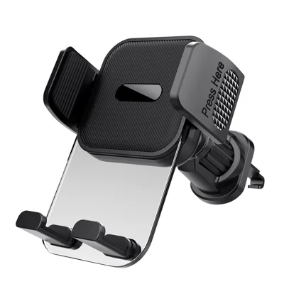 ML217 Car Phone Holder Mount for Air Vent Quick Release Vent Clip Cell Phone Stand Car Mount - Grey