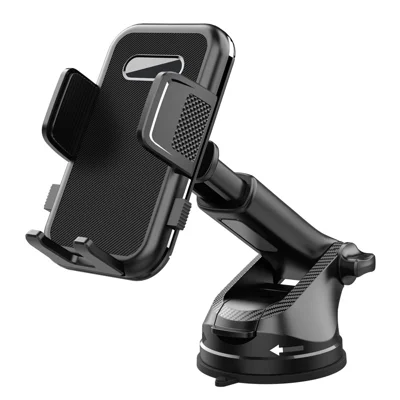 ML239 360 Degree Rotating Car Phone Mount with Telescopic Arm Suction Cup Base Cellphone Holder