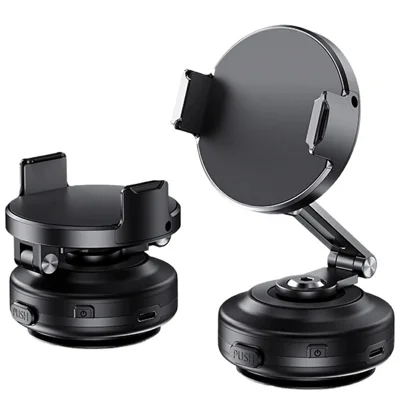 X64J Vacuum Suction Car Phone Mount Dashboard Foldable Cellphone Navigation Stand