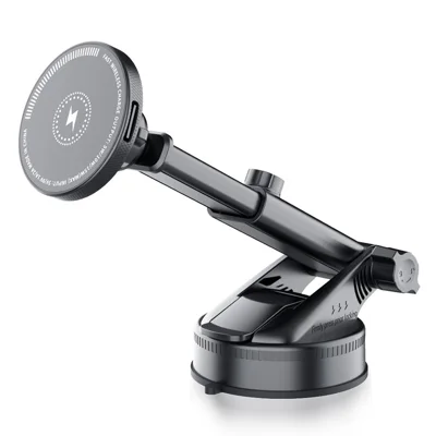 X236F 15W Wireless Charger Car Dashboard Mount Adjustable Magnetic Phone Navigation Holder