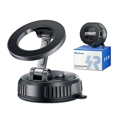 RORHXIA KX04 Car Phone Holder Dashboard Windshield Magnetic Phone Mount 360 Degree Rotation