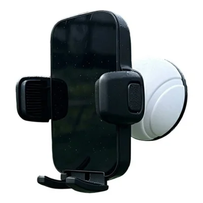 WQ-05 Sports Court Phone Mount 360 Degree Adjustable Fence Clamp Stand for Basketball Tennis Football Field Outdoor Recording - White