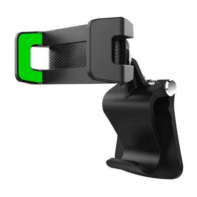 Soporte de teléfono móvil multifunción giratorio 360° para asiento trasero de coche, parasol, cocina y maleta - Verde