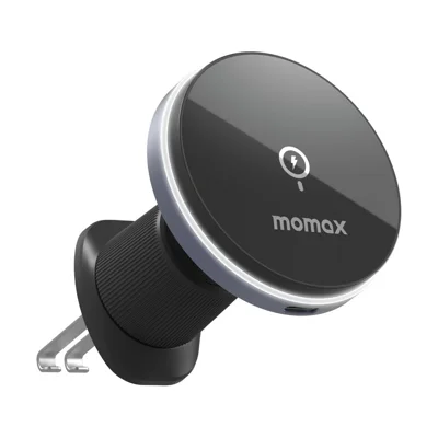 Chargeur sans fil pour voiture MOMAX Q.MAG MOUNT 5 CM25A à montage magnétique (15W Gris foncé)