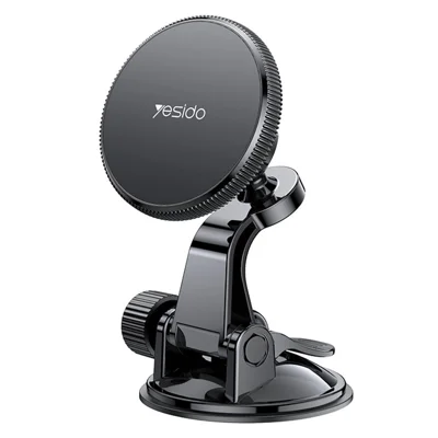 YESIDO C177 For iPhone 12 / 13 / 14 / 15 Car Suction Cup Base Phone Holder Bracket