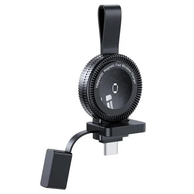 TRANYOO T-WF2 5W Type C snellader voor Apple Watch draagbare magnetische draadloze lader