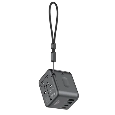 BUDI AC358B20 Global Rejselader 20 W Hurtigopladning Strømforsyning 2 USB-C + 2 USB-A-porte