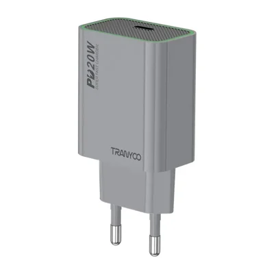 Chargeur TRANYOO T-EU7 PD 20W avec câble de données Chargeur rapide Adaptateur d'alimentation Tension universelle - Port Type-C