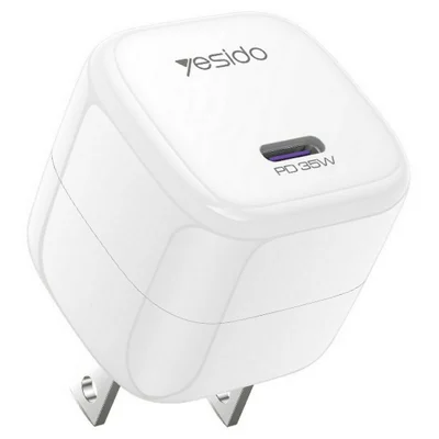 YESIDO YC16U Single USB-C PD 35W Charger Adapter Fast Charging Portable Mini Wall Charger - US Plug