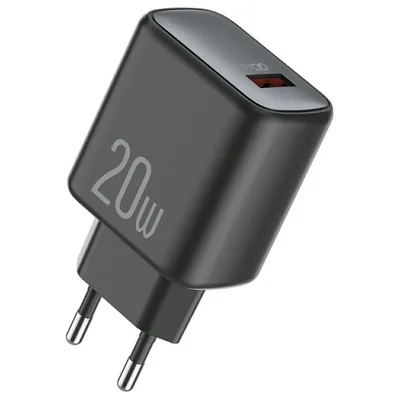 CELEBRAT C-D01 20W QC3.0 USB-A snabbladdare med EU-uttag, portabel väggladdare för smartphones
