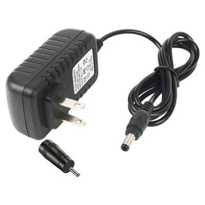9V 2A AC-Adapter mit 5,5 x 2,5 mm DC-Stecker + 3,5 x 1,35 mm Adapter 100–240 V universelles Netzteil – US-Stecker