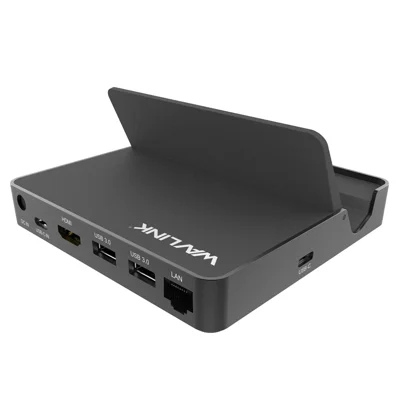 WAVLINK UHP3D01G 4K HD Docking Station Gigabit Ethernet USB 3.0 Multi-function Hub - EU Plug