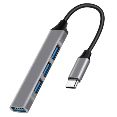 Type-C Hub 4 in 1 Expansion Dock USB3.0 + 3 x USB2.0 Adapter for Laptop Phone Tablet