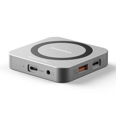 BLUEENDLESS MC906 8 in 1 M.2 Magnetic SSD Enclosure Nvme Expansion Dock 4K HD USB 3.2 Hub with PD Charging