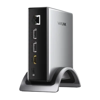 WAVLINK UMD27PRO Laptop Docking Station HD + 2 DP Ports 140W PD USB Hub Support 8K 30Hz  /  4K 144Hz - US Plug