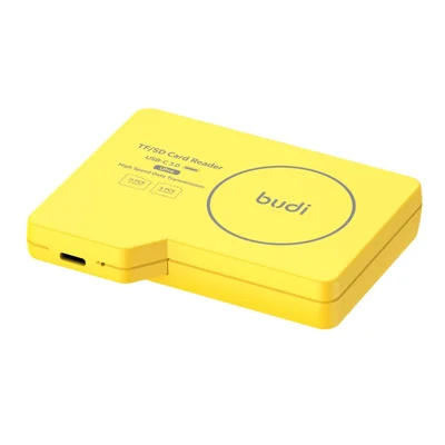 BUDI CP585Y USB 3.0 Multifunktions TF-kortlæser Hurtig 5 Gbps OTG Kompatibel med Windows / Mac / Linux / iOS