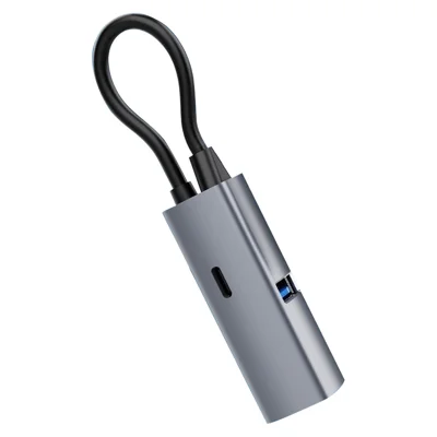 Type C to HD Converter 100W 4K 3 in 1 USB 3.0 Hub Adapter Portable Fast Charging for TV  /  Monitor Screen Mirroring