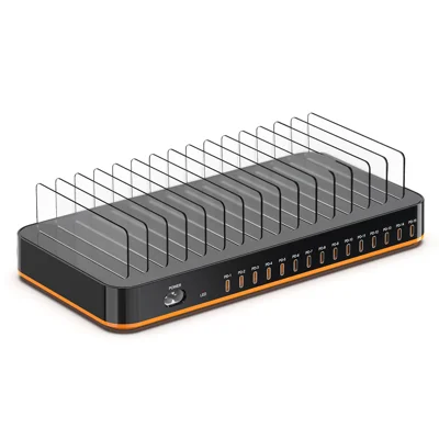 WLX-815C 360W High Power Multi-Port Charging Station PD Fast Charger Desktop Stand