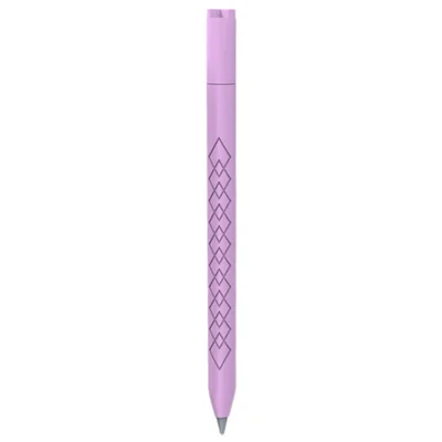For Apple Pencil 3 (USB-C) Anti-scratch Silicone Sleeve Diamond Texture Stylus Pen Protective Cover - Purple