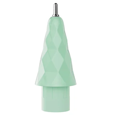 For Apple Pencil (2nd Generation) / Pencil (1st Generation) / Pencil (USB-C) Tips Rhombus Noiseless Pen Tips - Fine Point / Light Green