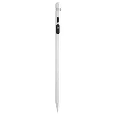 KHD-103 For iPad (2018 - 2025) Magnetic Active Stylus Digital Display Palm Rejection Touch Screen Pen - White
