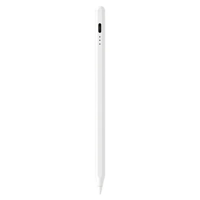 ID715AG 1,5 mm POM-nip stylus pen met magnetische kantelinggevoelige palmweigering voor iPad - Wit