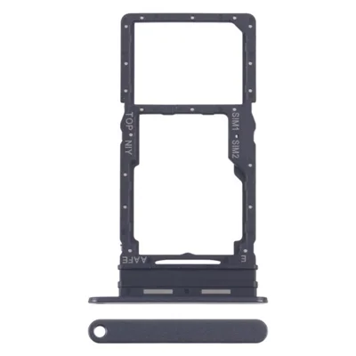 For Samsung Galaxy A16 4G A165 OEM Dual SIM Card + SD Card Tray Holder Replacement Part (Without Logo) - Black