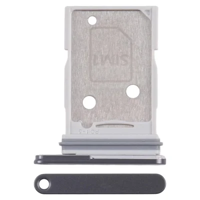 Soporte de bandeja de tarjeta SIM individual OEM para Samsung Galaxy Z Fold8 SM-F971U Versión EE. UU., pieza de repuesto (sin logotipo) - Negro