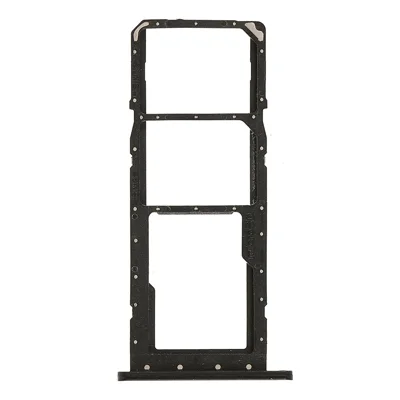 OEM Dual SIM + TF Card Tray Holder Replacement (without Logo) for Samsung Galaxy A03s (164.2mm) - Black