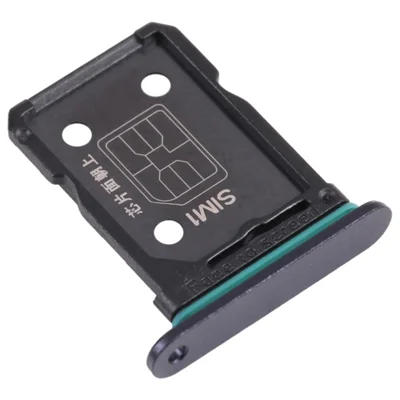For Oppo Reno6 5G PEQM00, CPH2251 Dual SIM Card Tray Holder Replacement (without Logo) - Black
