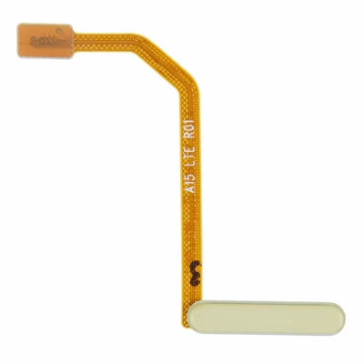 For Samsung Galaxy A25 5G (Global) (161.0 x 76.5 x 8.3mm) A256 OEM Home Key Fingerprint Button Flex Cable Part (without Logo) - Yellow