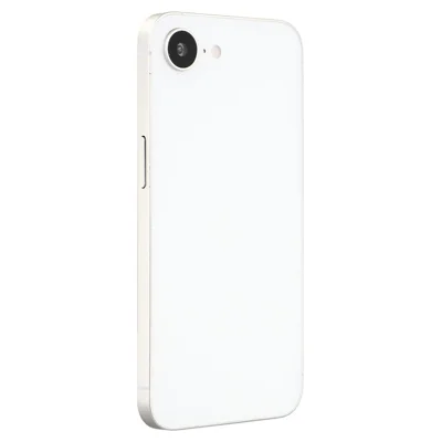 For iPhone 16e Black Screen Fake Phone Model Not Real Smartphone Display (Without Logo) - White