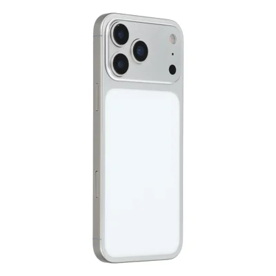 For iPhone 17 Pro Max Black Screen Fake Phone Model Not Real Smartphone Display (Without Logo) - White