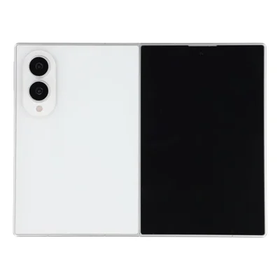 For Samsung Galaxy Z Fold8 Black Screen Fake Phone Model Not Real Smartphone Display (Without Logo) - White