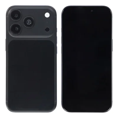 For iPhone 18 Pro Black Screen Fake Phone Model Not Real Smartphone Display (Without Logo) - Black