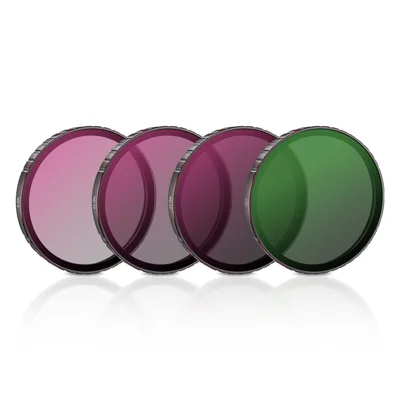 STARTRC 4 pièces pour DJI Osmo Action 6 Filtres en alliage d'aluminium et verre CPL ND Kit de filtres pour objectif de caméra - CPL+ND8+ND16+ND32
