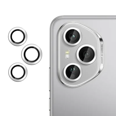 For Honor 400 Pro 5G (Global) Camera Lens Protector Ultra Thin CD Vein HD 9H Tempered Glass Lens Film - Silver